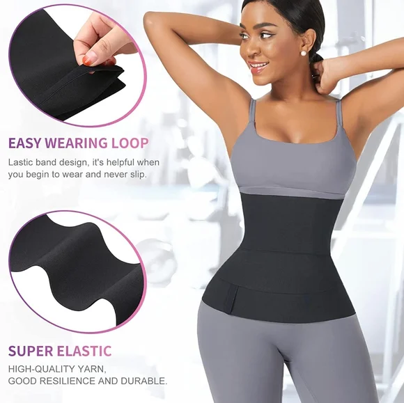 TODAY ONLY🆕️Waist Wrap with Loop Design Waist Trainer Snatch Tummy Weight Loss - Picture 6 of 9